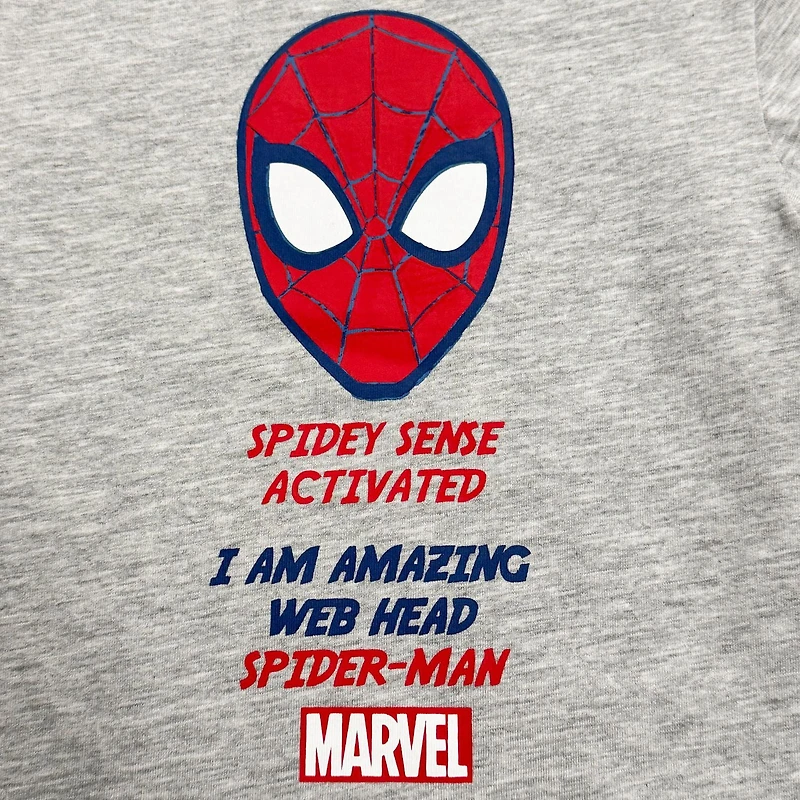 Marvel Toddler Boys 2 Piece Spider Web Head Top Set