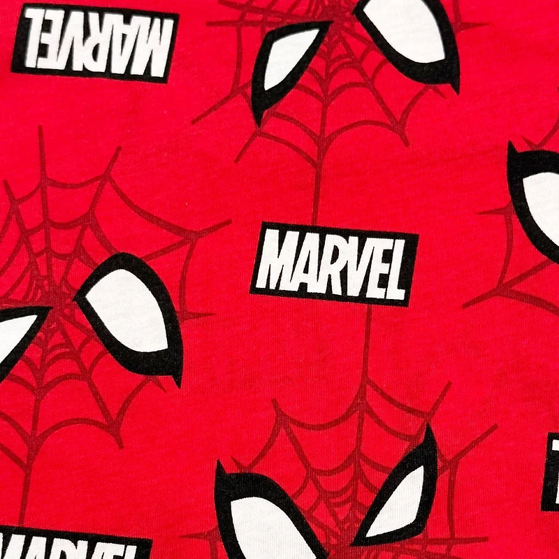 Marvel Toddler Boys 2 Piece Spider Web Head Top Set