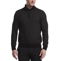 Ben Hogan Performance Men's Long Sleeve Jacquard 1/4 Zip Sweater