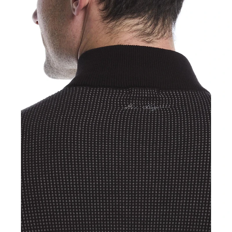 Ben Hogan Performance Men's Long Sleeve Jacquard 1/4 Zip Sweater