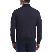 Pull jacquard à manches longues et fermeture éclair 1/4 pour homme Ben Hogan Performance