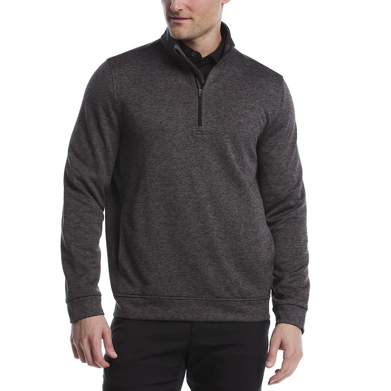 Ben Hogan Performance Men's Long Sleeve Quilted Mini Argyle 1/4 Zip