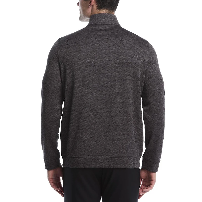 Ben Hogan Performance Men's Long Sleeve Quilted Mini Argyle 1/4 Zip