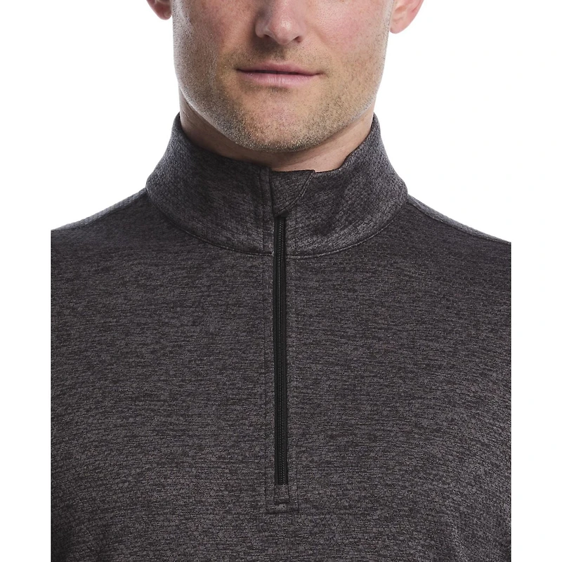 Ben Hogan Performance Men's Long Sleeve Quilted Mini Argyle 1/4 Zip