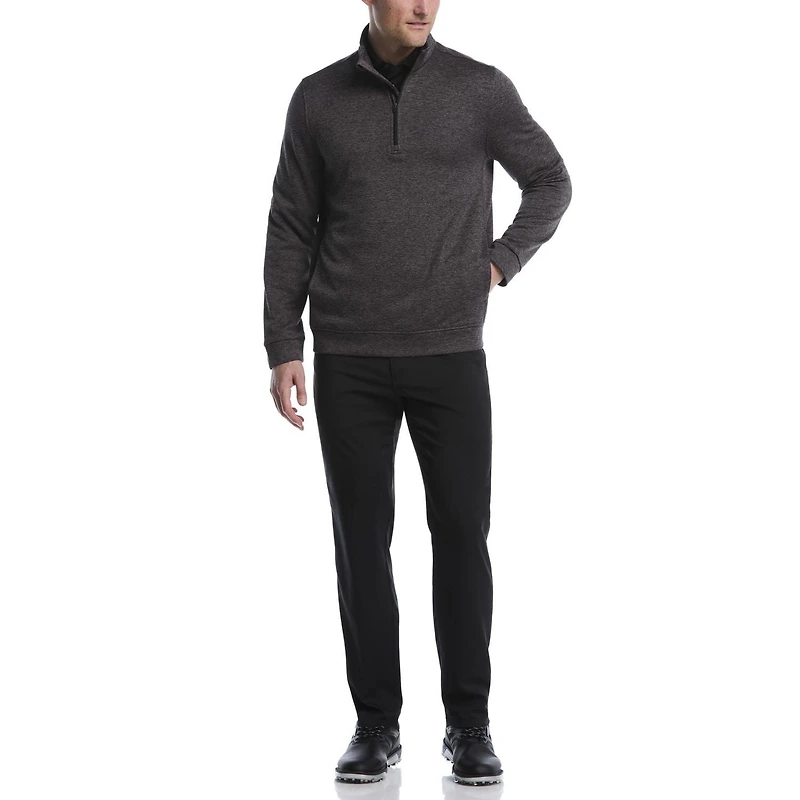 Ben Hogan Performance Men's Long Sleeve Quilted Mini Argyle 1/4 Zip