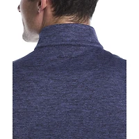 Ben Hogan Performance T-shirt matelassé à manches longues pour homme avec mini losanges et fermeture éclair 1/4