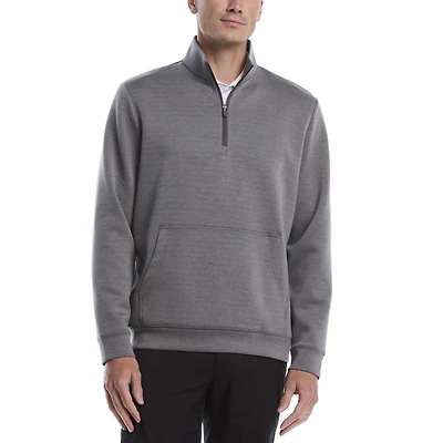 PGA Tour Course Essentials Men's Melange 1/4 Zip Golf Sweater