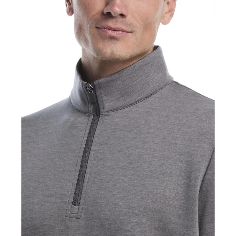 PGA Tour Course Essentials Men's Melange 1/4 Zip Golf Sweater
