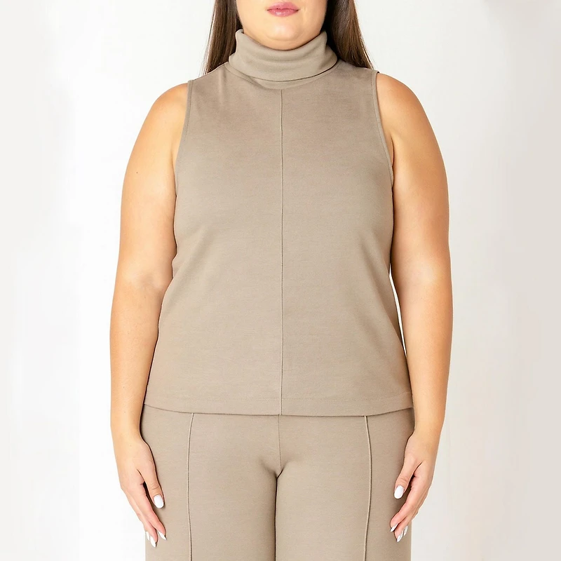 Devoted Haut sans manches à col roulé