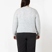 Devoted Long Sleeve Scalloped Stitch Sweater