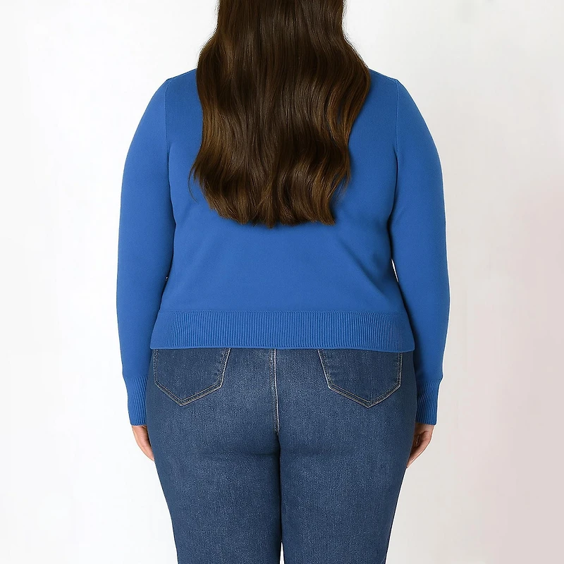 Devoted Long sleeve easy crewneck cardigan