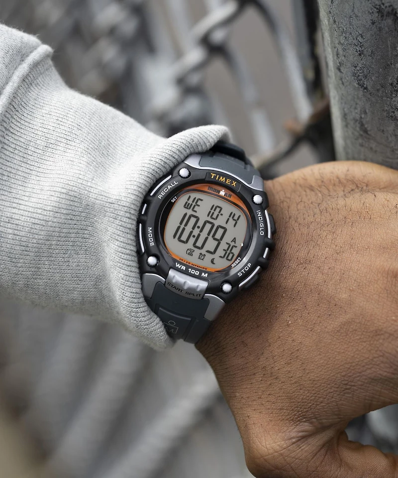 TIMEX® IRONMAN® Classic 10 44mm PU Strap Watch <br>