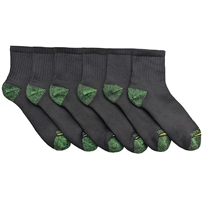 Ensemble de 6 socquettes John Deere pour hommes; vêtements de travail core Pointures 6-12.5