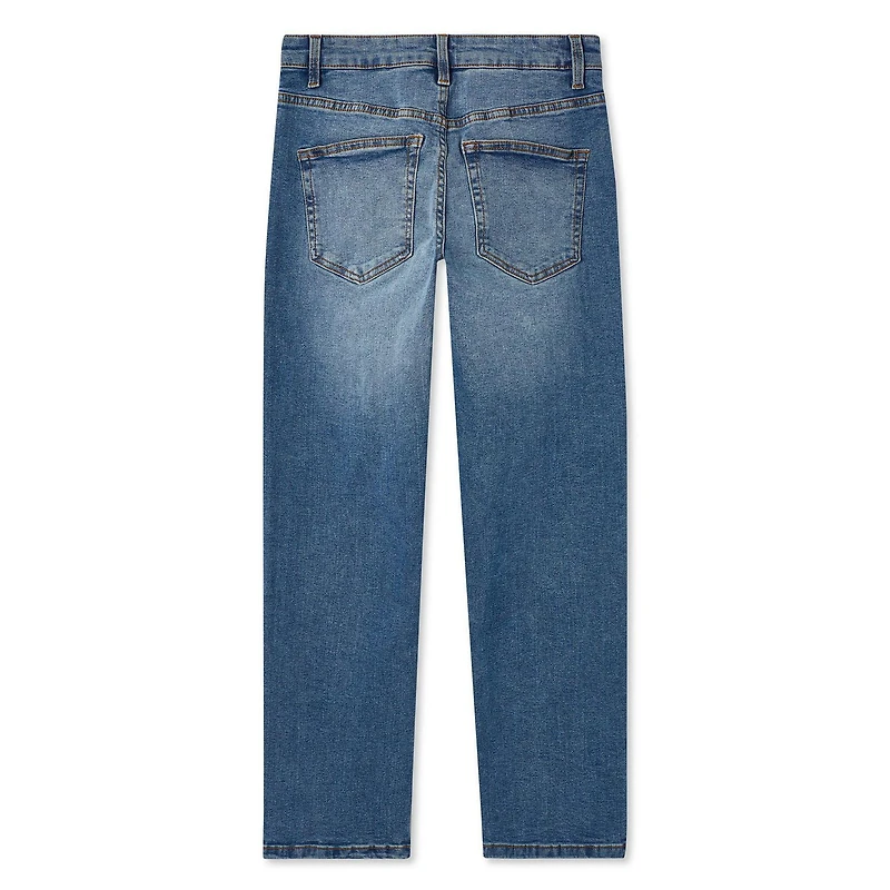 Pantalon à jambe droite en denim George pour garçons Tailles 4-16
