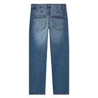 Pantalon à jambe droite en denim George pour garçons Tailles 4-16