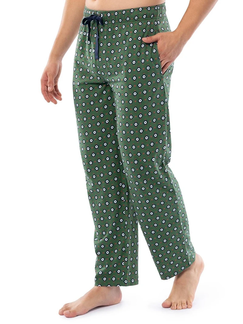 Pantalon Pyjama en jersey pour hommes, imprimé vert de Wrangler