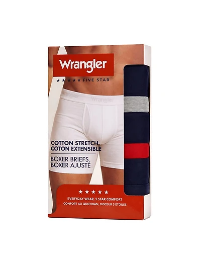 Wrangler Men's Cotton Stretch Boxer Brief Set