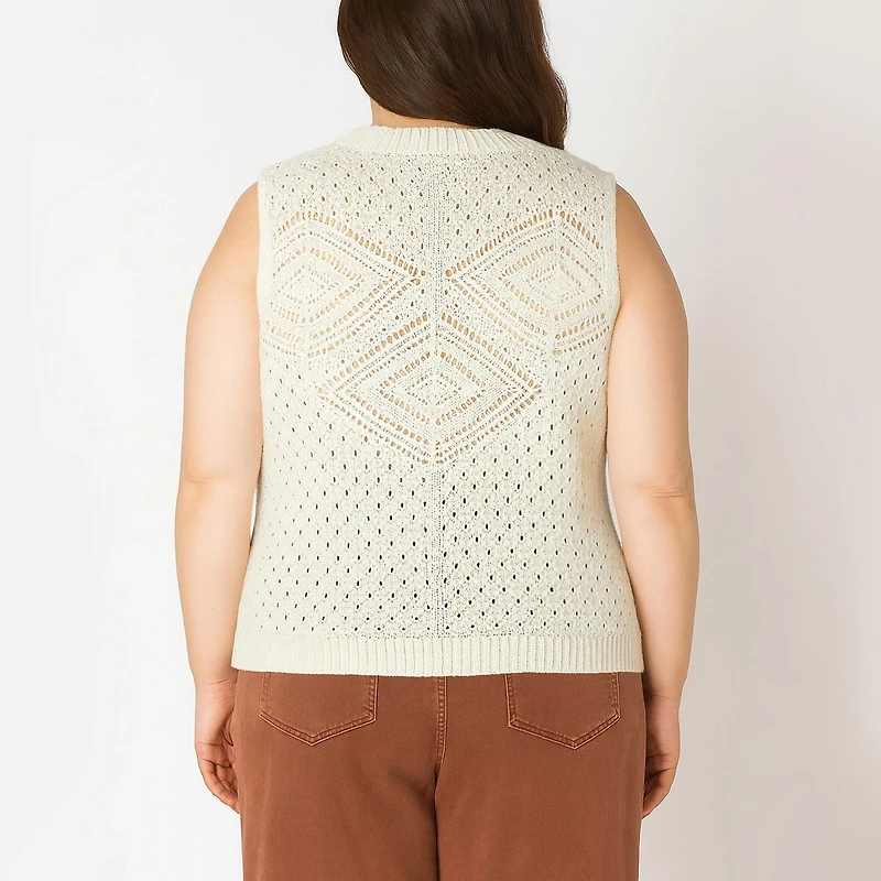 Devoted Pull sans manches à motif pointelle