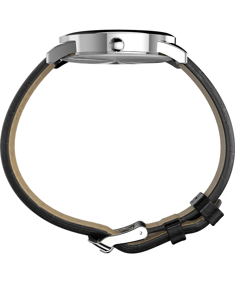 TIMEX® Easy Reader® 35mm Leather Strap Watch