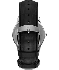 TIMEX® Easy Reader® 35mm Leather Strap Watch 