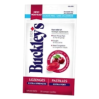 Buckley's Extra Strength Lozenges, Flavour Bite-me Cherry, 30 ct