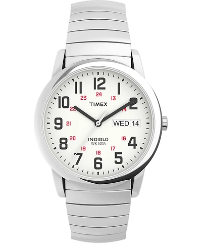 Montre TIMEX® Easy Reader Jour Date 35 mm avec bracelet extensible