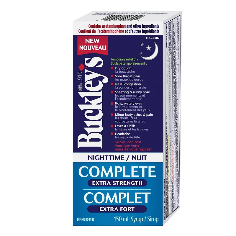 Buckley's Nuit Complet Extra Fort, 150 ml