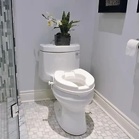 Siège de toilettes surélevé