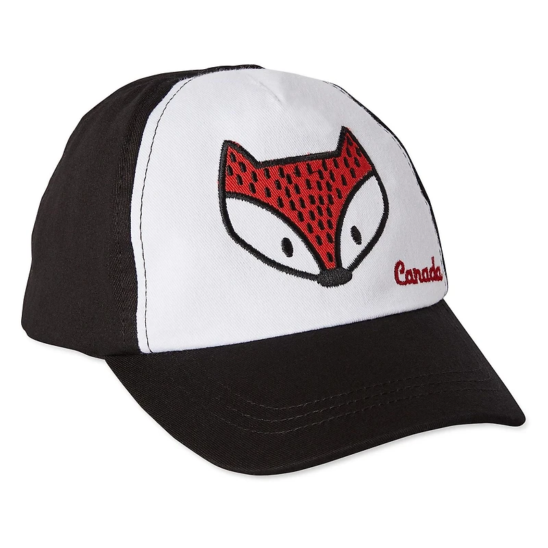 Casquette de baseball avec appliqué à motif d’animal Canadiana unisexe pour tout-petits