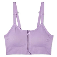Soutien-gorge à fermeture éclair à l’avant Athletic Works pour femmes