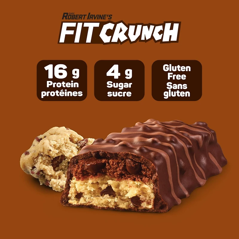 FitCrunch Pâte à biscuits avec pépites de chocolat 5X46