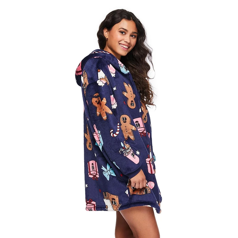 No Boundaries Women's Lounge Full-Zip Hoodie