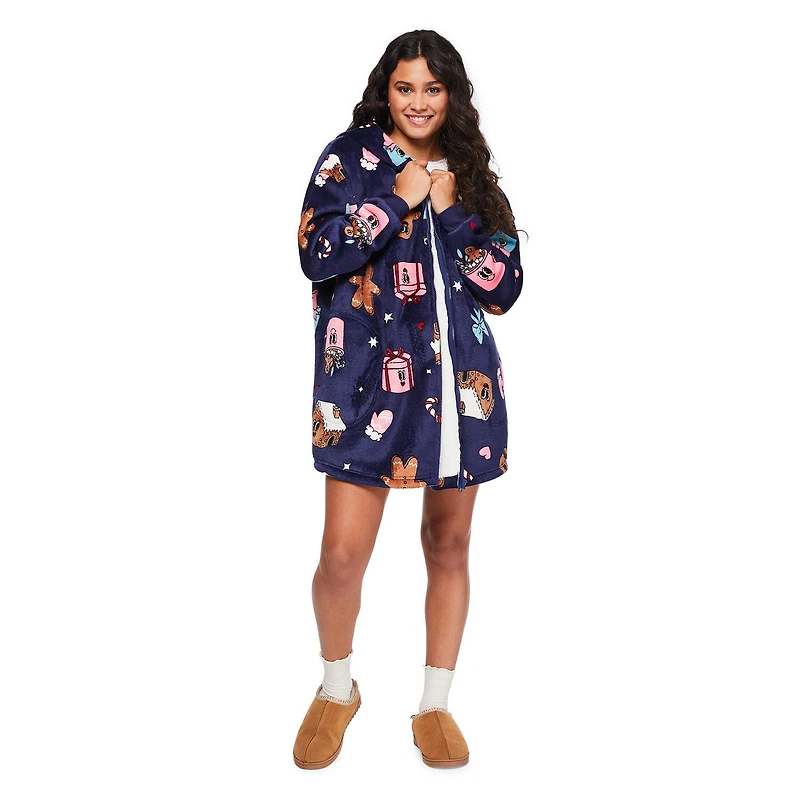 No Boundaries Women's Lounge Full-Zip Hoodie