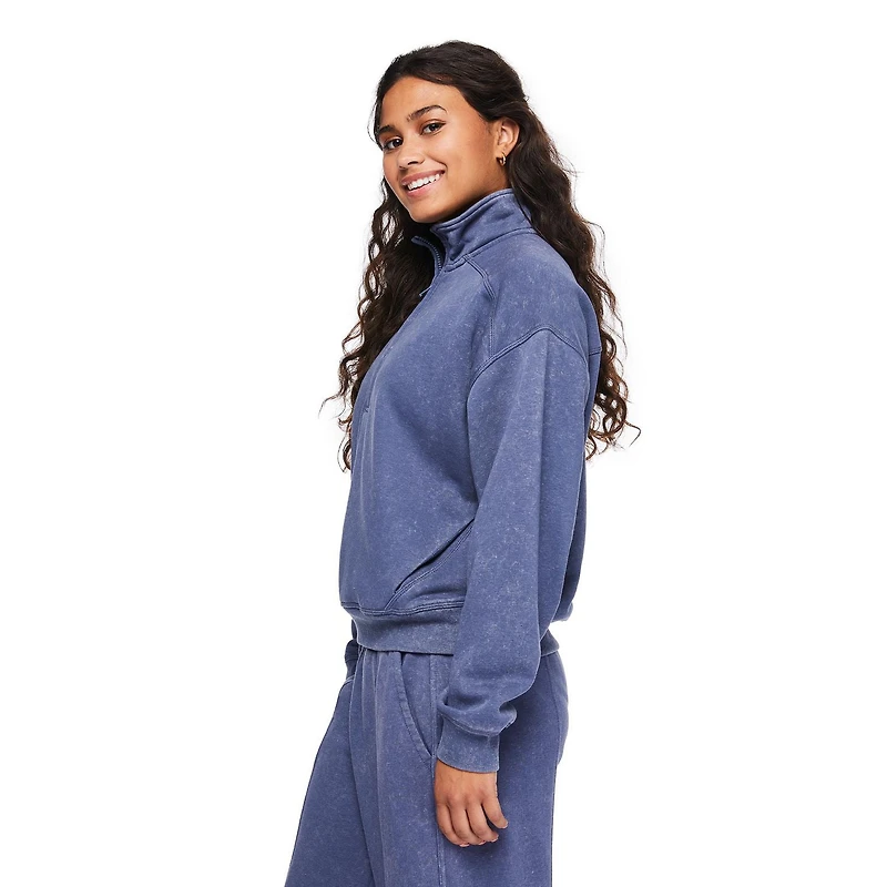 Coton ouaté à demi-fermeture éclair Wild Skye pour femmes