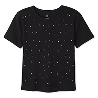No Boundaries Women's Studded Tee