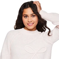 No Boundaries Women's Bow Sweater