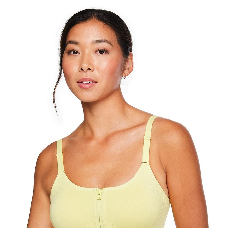 Athletic Works Women's Zipper Front Bra