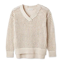 Chandail surdimensionné ajouré Wild Skye pour femmes