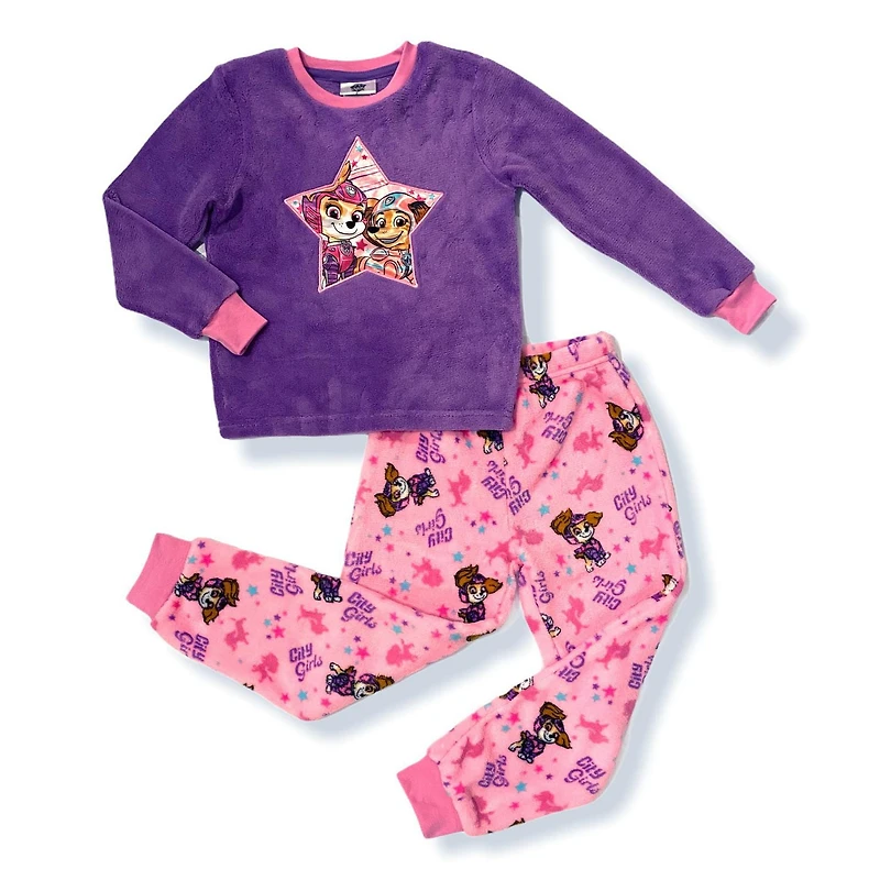 Paw Patrol Girl's 2-Piece Long Sleeve Pajama Set