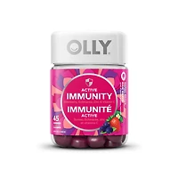 OLLY Active Immunity + Elderberry Berry Brave Gummy Supplement, 45 Gummy Supplements