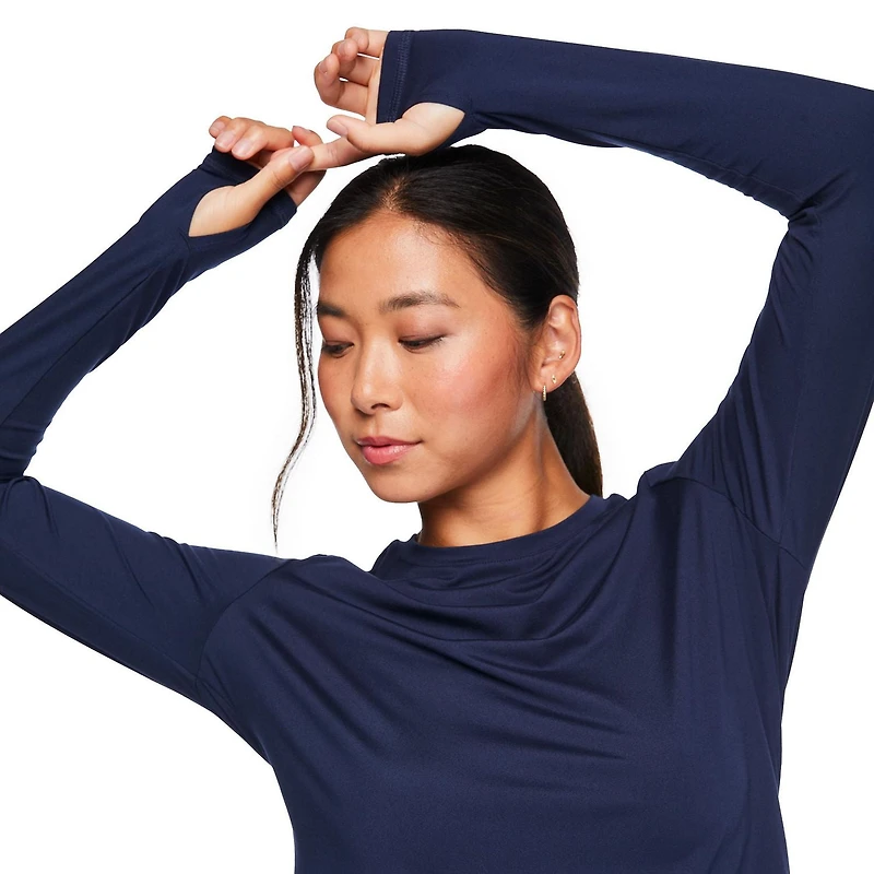 T-shirt à manches longues Athletic Works pour femmes Tailles TP–TTG