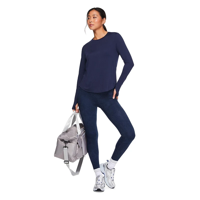 Athletic Works Women's Long Sleeve Tee, Sizes XS-XXL