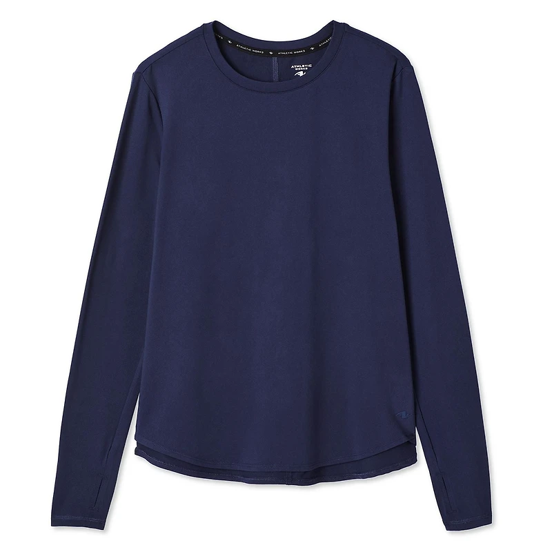 Athletic Works Women's Long Sleeve Tee, Sizes XS-XXL