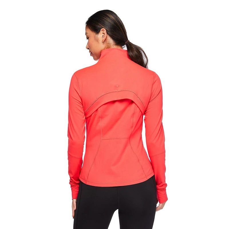 Manteau performance zippé sur la longueur Athletic Works pour femmes Tailles TP–TTG