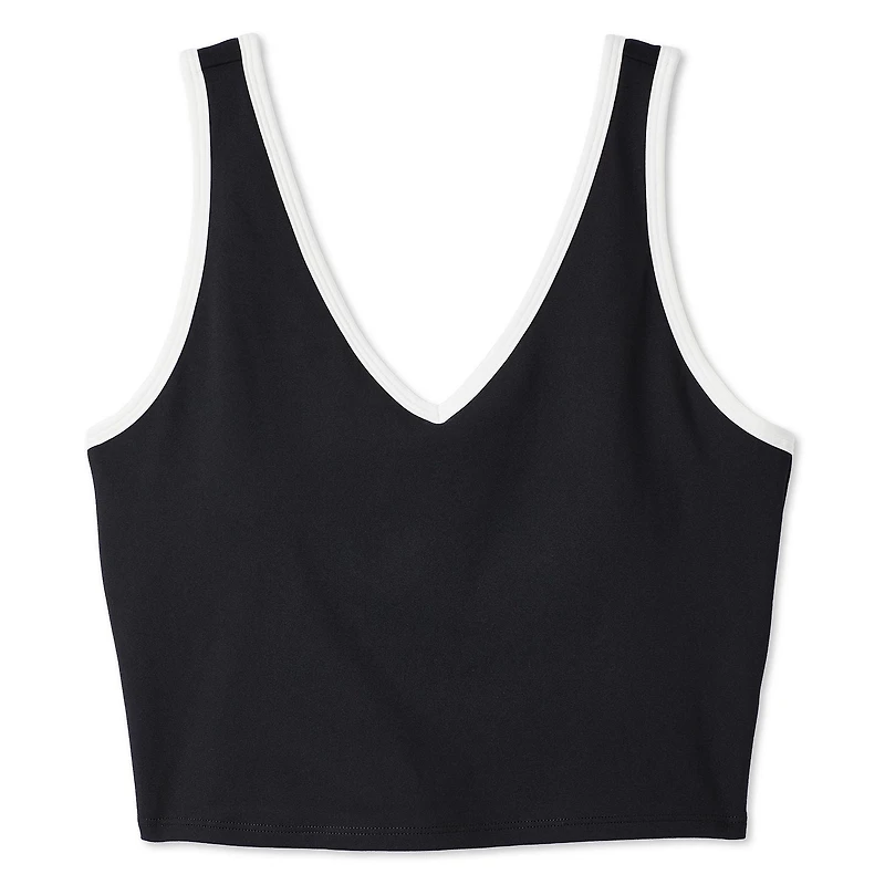 Soutien-gorge long à encolure en V Athlétic Works pour femmes