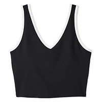 Soutien-gorge long à encolure en V Athlétic Works pour femmes