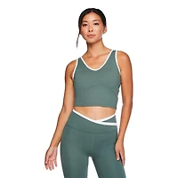 Athletic Works Women's V-Neck Longline Bra