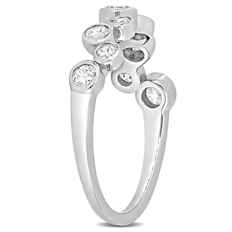 Miabella 1-1/5 Carat T.G.W. Cubic Zirconia Sterling Silver Band Ring
