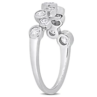 Miabella 1-1/5 Carat T.G.W. Cubic Zirconia Sterling Silver Band Ring