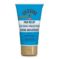Gold Bond Medicated Crème analgésique pour les pieds, tube de 113 g, crème pour les pieds pour un soulagement rapide et temporaire des douleurs mineures aux pieds, douleurs musculaires et articulaires associées à l'arthrite, aux entorses et aux foulures 113g